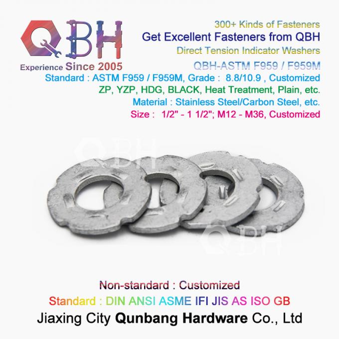 Chandelle de ressort de QBH DIN127 F959 DIN434 DIN436 NFE25-511 fondant les rondelles de freinage dentelées de double de pli serrure d'individu 2